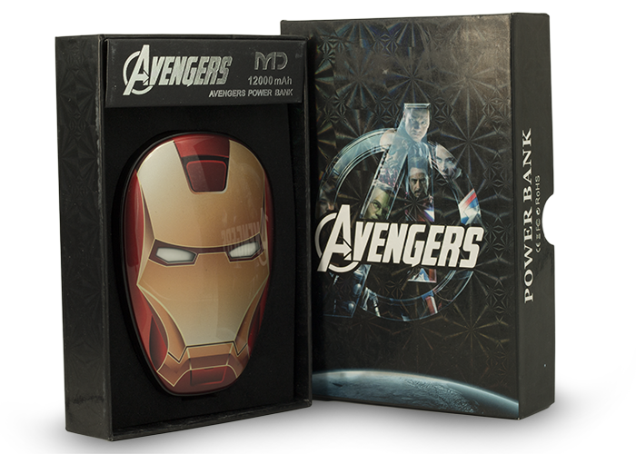 Внешний аккумулятор Power Bank Marvel Avengers12000 mAh Iron Man - фото 2 - id-p101333309