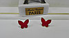 Стильные серьги пуссеты, Бабочки, фото 2