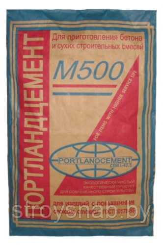 Цемент ПЦ500-Д0 25 кг. РФ. - фото 1 - id-p5304750