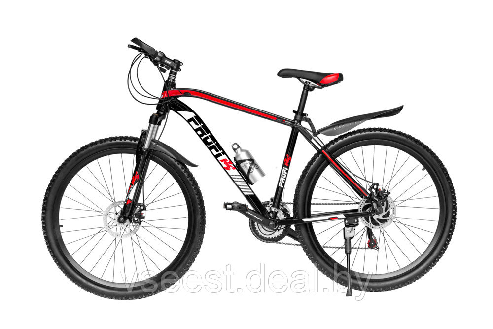 Горный велосипед RS Profi 27,5"" (черный/красный)(sh) - фото 1 - id-p101378089