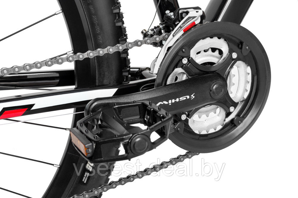 Горный велосипед RS Profi 27,5"" (черный/красный)(sh) - фото 6 - id-p101378089
