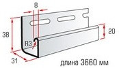 ПЛАНКА "J-ТРИМ" АЛЬТА_ПРОФИЛЬ (белая/цветная)