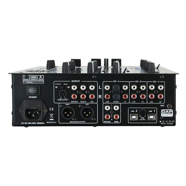 3-х канальный диджеинговый микшер DAP-Audio CORE MIX-3 USB - фото 3 - id-p101459217