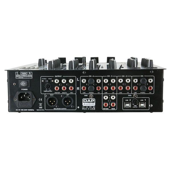 4-х канальный диджеинговый микшер DAP-Audio CORE MIX-4 USB - фото 2 - id-p101459229