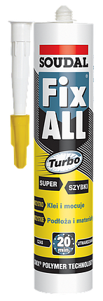 Гибридный клей-герметик SOUDAL Fix All Turbo, 290 мл, фото 2