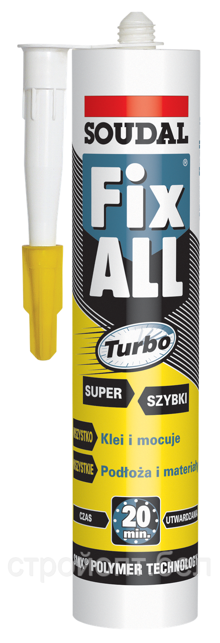 Гибридный клей-герметик SOUDAL Fix All Turbo, 290 мл, Бельгия - фото 1 - id-p101468761