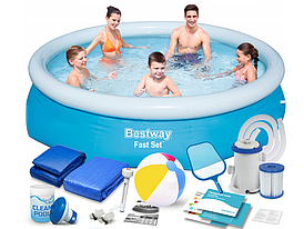 Надувной бассейн Bestway Fast Set 57270 | 305x76