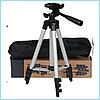 Штатив для камеры и телефона Tripod 3110 (35-102 см) с чехлом, фото 2