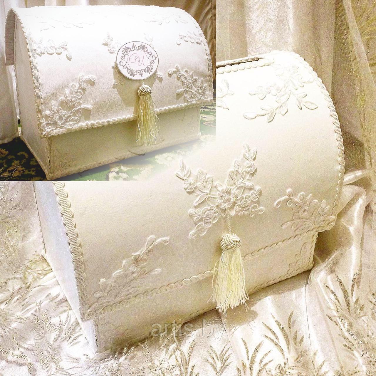 Сундучок для денег "Изящество". (Кож.зам, супер прочный).