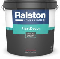Высокоэластичная, моющаяся, дышащая краска  Ralston PlastDecor BW, 10 л, Голландия, фото 2