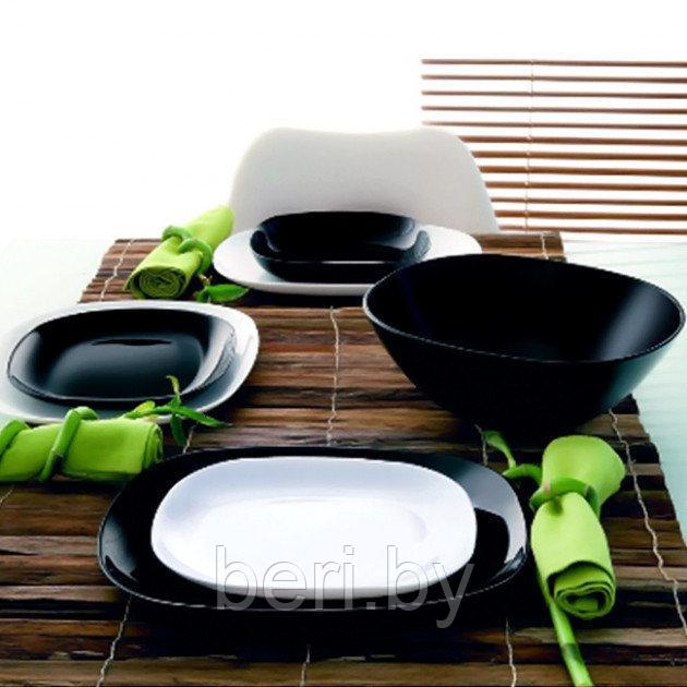 N1491 Столовый сервиз, набор посуды, набор тарелок Luminarc Carine Black/White N1491, 19 предметов, 6 персон - фото 3 - id-p101523591