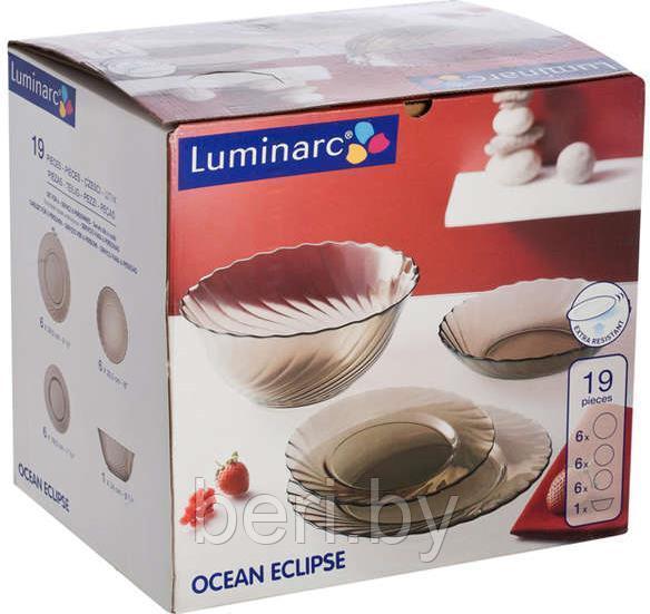 L5108 Cтоловый сервиз, набор тарелок + салатник, Luminarc Ocean Eclipse, 19 предметов, 6 персон - фото 3 - id-p101583781