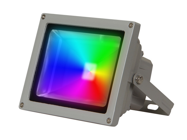 Прожектор светодиодный 20 Вт IP65, PFL -RGB-C/GR Jazzway (Настраиваемый Цветной, пульт и драйвер в комплекте) - фото 1 - id-p101569075