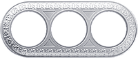 Рамка 3 поста WL70-frame-03 жемчужный