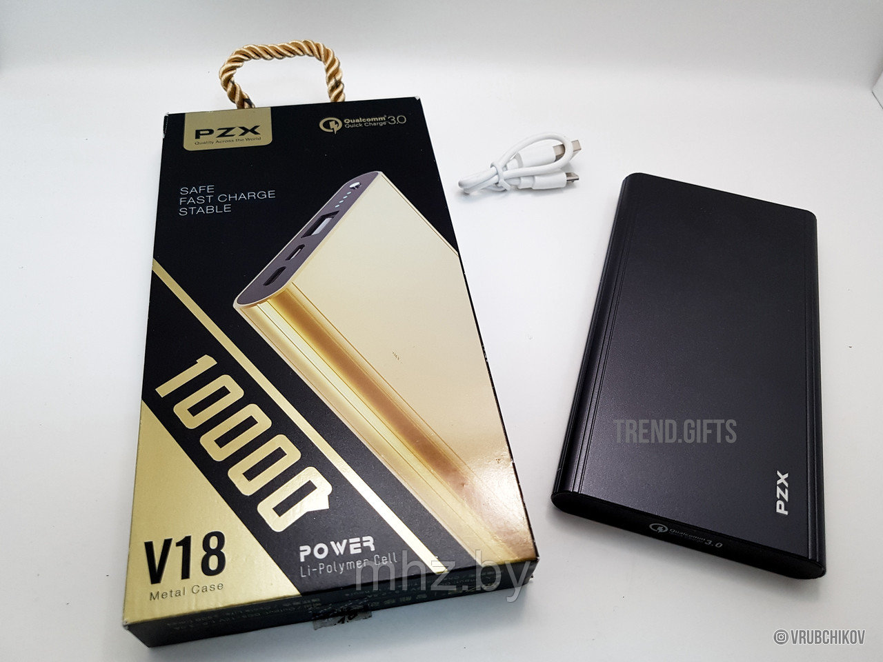 Kingleen power bank PZX V18 QC3.0 10000 mAh - фото 1 - id-p101588578