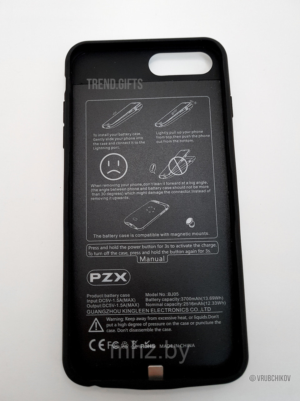 Чехол-аккумулятор для iPhone 7 plus , 8 plus - фото 3 - id-p101589089