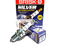 Свеча "BRISK" Silver DR17YS дв.40524,40525,40904 ЕВРО-3 (газ.оборуд) (к-т 4 шт),(Brisk Чехия) DR17YS