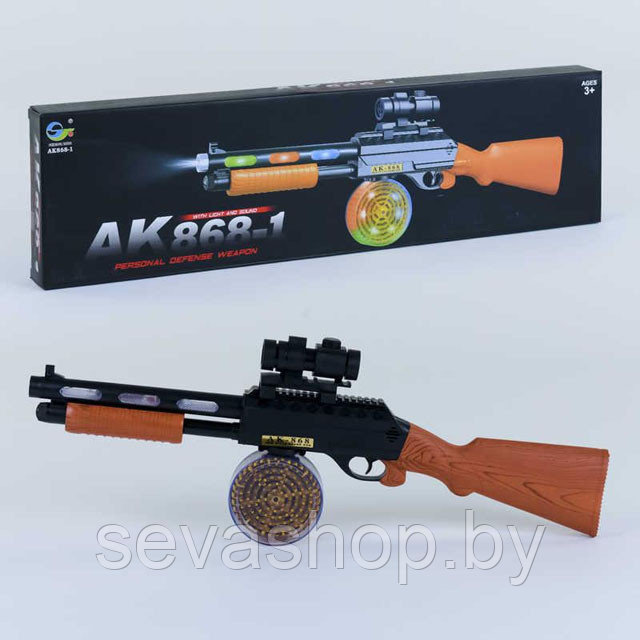 Игрушечный автомат AK868-1 со светом и звуком