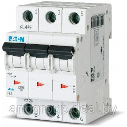 Автоматический выключатель PL7-20/3Р,  20А, 3Р, тип С, 4.5кА Eaton, фото 2