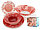 D6970 Столовый сервиз, набор тарелок со стаканами и салатниками Luminarc Plenitude red, 25 предметов, 6 персон, фото 3