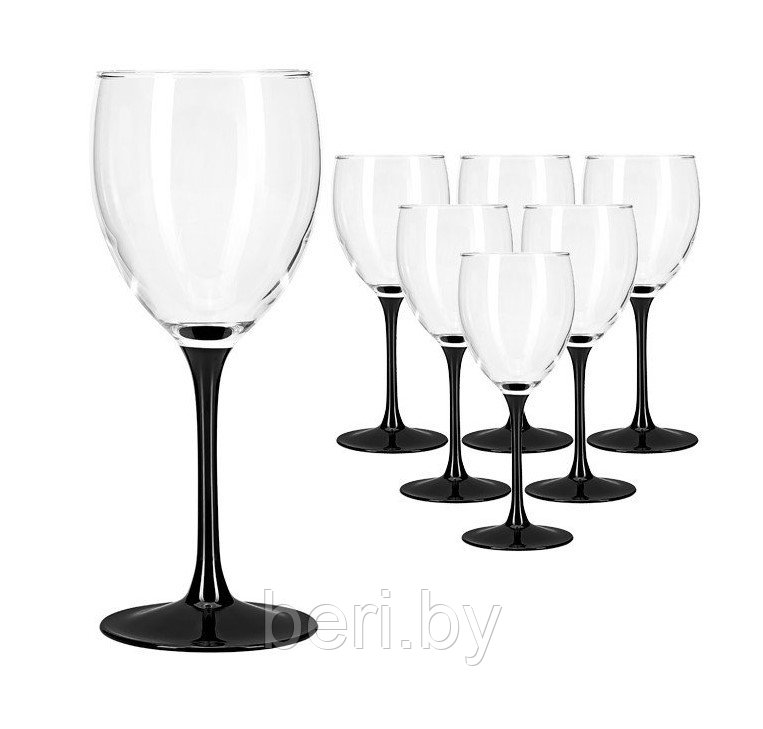 J0015 Набор бокалов, фужеров для вина Luminarc Domino, 350 мл, 6 штук - фото 1 - id-p101607201
