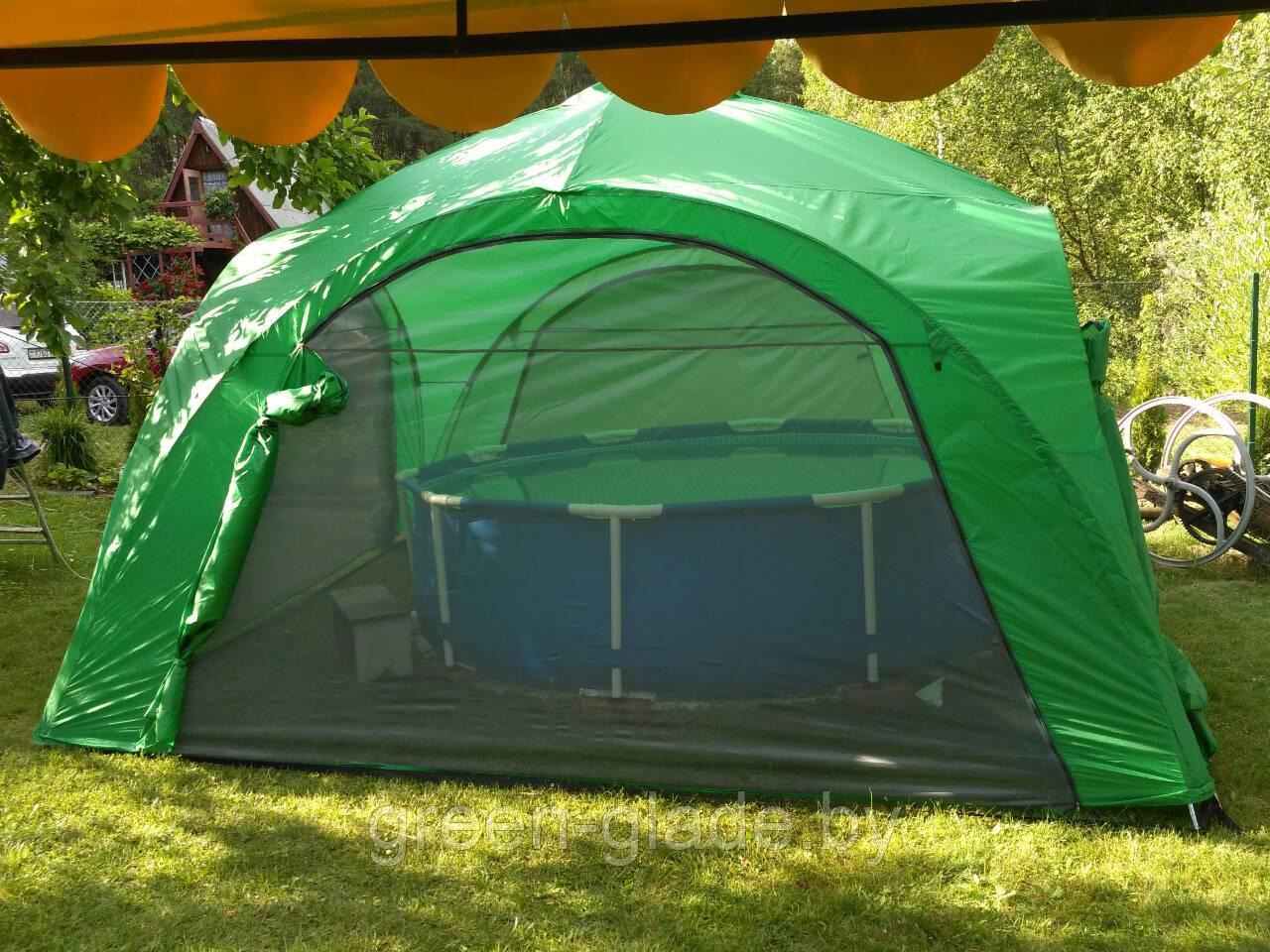 Палатка-шатер Green Glade 1264 4х4х2,65/2м полиэстер - фото 9 - id-p5025960
