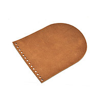 Крышка (клапан) для сумки 22*16 см из натуральной кожи цвет: коричневый