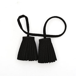 Кисточка для сумки цвет : черный/золото