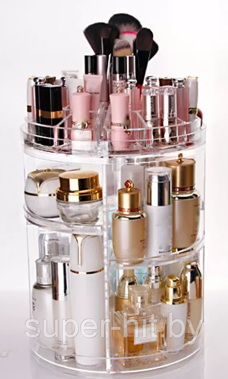 Органайзер вращающийся для косметики Cosmet Ics Storage Box Rot at Ive Rack - фото 3 - id-p101617881