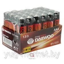 Элемент питания алкалиновый DAEWOO LR03 Pack-24 батарейка