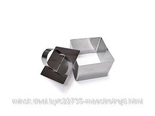 FISSMAN Кулинарное кольцо с прессом 8*8*5,5 см квадратное