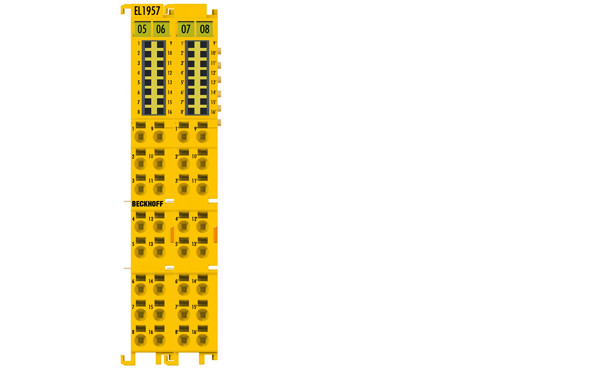 EL1957 | 8-channel digital input, 4-channel digital output, TwinSAFE Logic, 24 V DC, 0.5 A