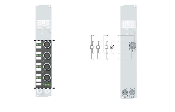 IP3102-Bxxx | 4-channel analog input ±10 V