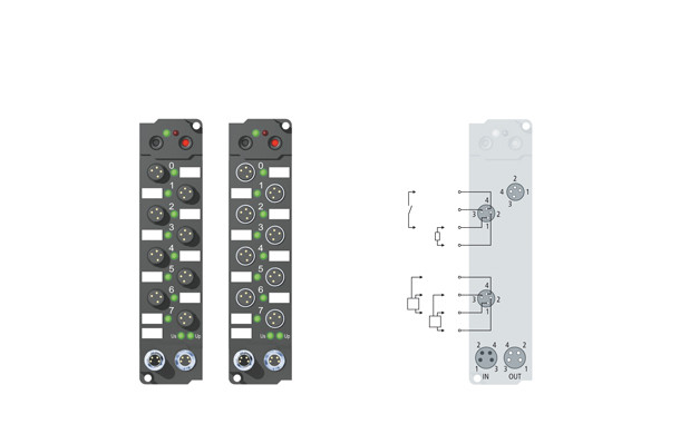 IE240x | 16-channel digital combi input/output 24 V DC, Imax = 0.5 A - фото 1 - id-p101663754