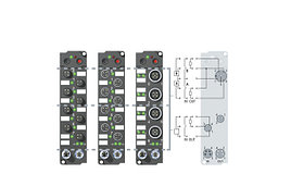 IE230x, IE231x | 4 x digital input + 4 x digital output 24 V DC, IMAX = 0.5 A