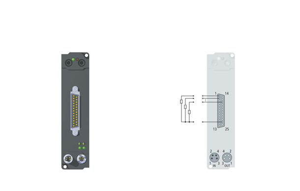 IE2808 | 16-channel digital output 24 V DC, IMAX = 0.5 A (∑ 4 A)