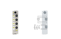 ERI4374-0002 | 2-channel analog input + 2-channel analog output ±10 V or 0/4 20 mA, parameterisable, 16 bit