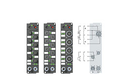 IE100x, IE101x | 8-channel digital input 24 V DC