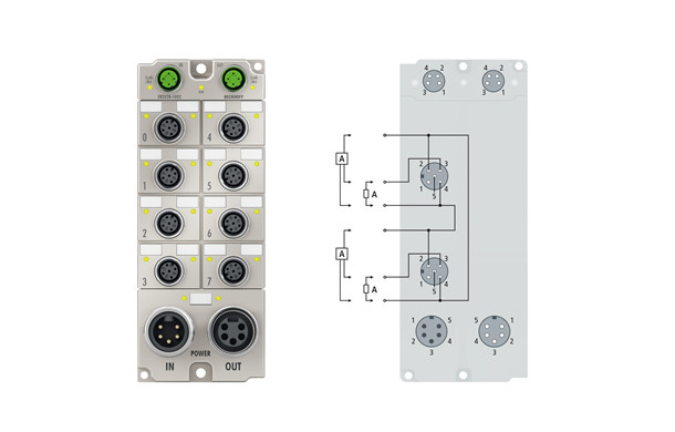 ER2028-1032 | 8-channel digital output 24 V DC, IMAX = 2.8 A ( 16 A) - фото 1 - id-p101663795