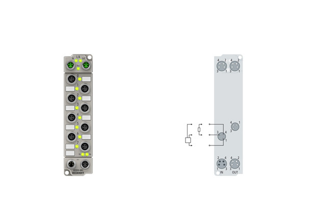 ER2028-000x | 8-channel digital output 24 V DC, IMAX = 2 A ( 4 A) - фото 1 - id-p101663797