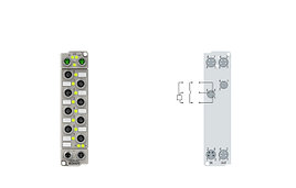 ER1098-0001 | 8-channel digital input 24 V DC, negative switching