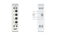 EQ3174-0002 | 4-channel analog input ±10 V or 0/4 20 mA, parameterisable, differential input, 16 bit