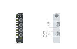 EPI4374-0002 | 2-channel analog input + 2-channel analog output ±10 V or 0/4…20 mA, parameterisable, 16 bit