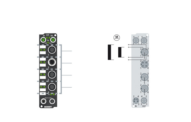 EP7041-2002 | Stepper motor module 50 V DC, 5 A, with incremental encoder, 2 digital inputs, 1 digital output - фото 1 - id-p101663834