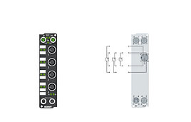 EP4174-0002 | 4-channel analog output ±10 V or 0/4…20 mA, parameterisable, 16 bit