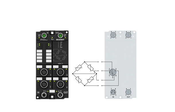 EP3356-0022 | 1-channel precise load cell analysis (resistor bridge), 24 bit