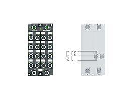 EP2349-002x | 16-channel digital input or output 24 V DC, filter 10 µs