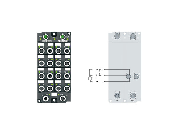 EP2349-002x | 16-channel digital input or output 24 V DC, filter 10 µs, фото 2