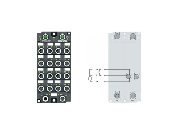 EP2339-002x | 16-channel digital input or output 24 V DC