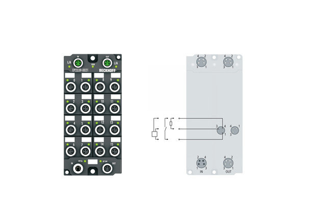EP2339-002x | 16-channel digital input or output 24 V DC, фото 2